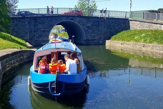BARGE TRIP SALLINS NAAS COUNTY KILDARE IRELAND