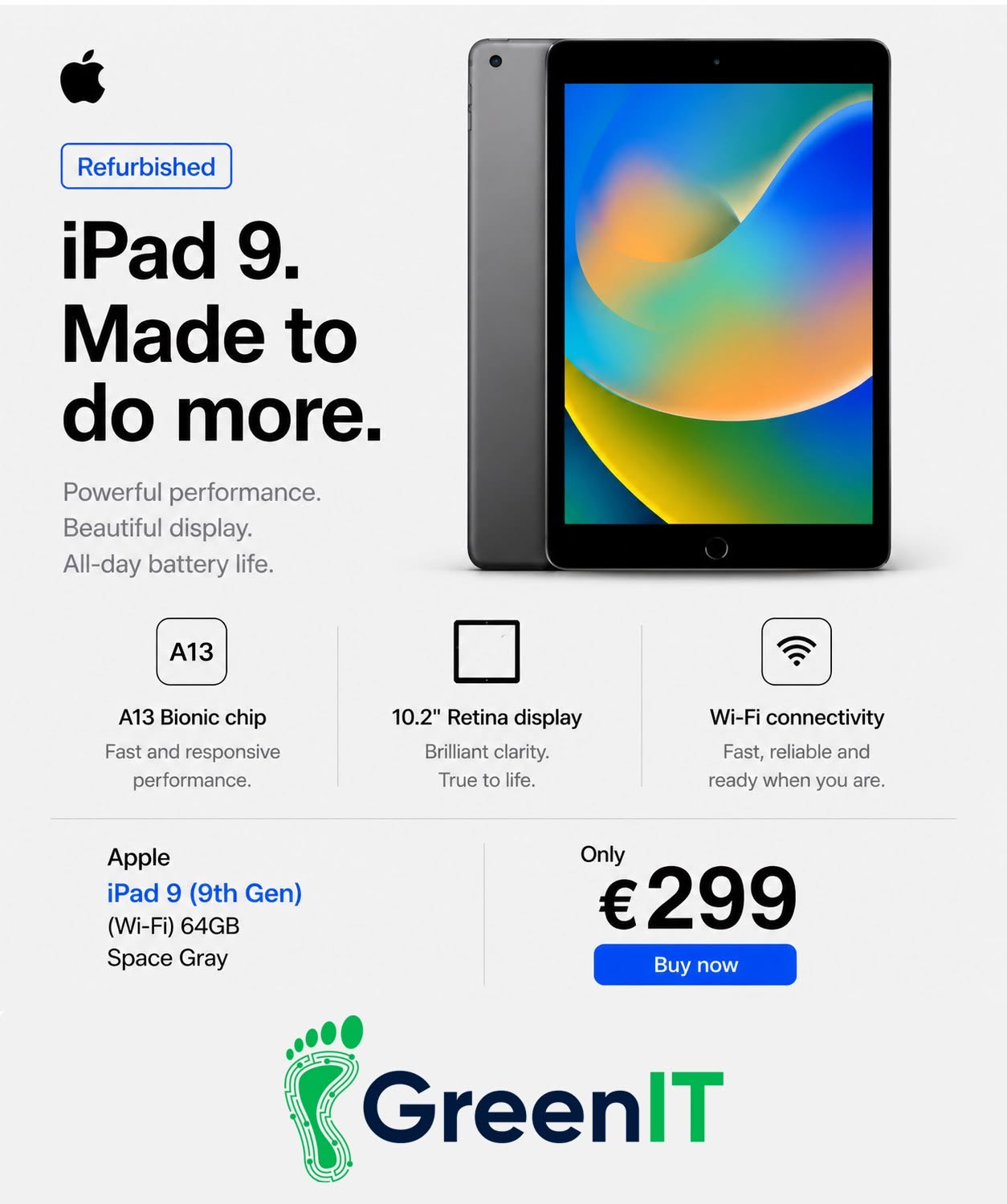 GREEN IT REFURBISHED COMPUTER SHOP NAAS IPAD