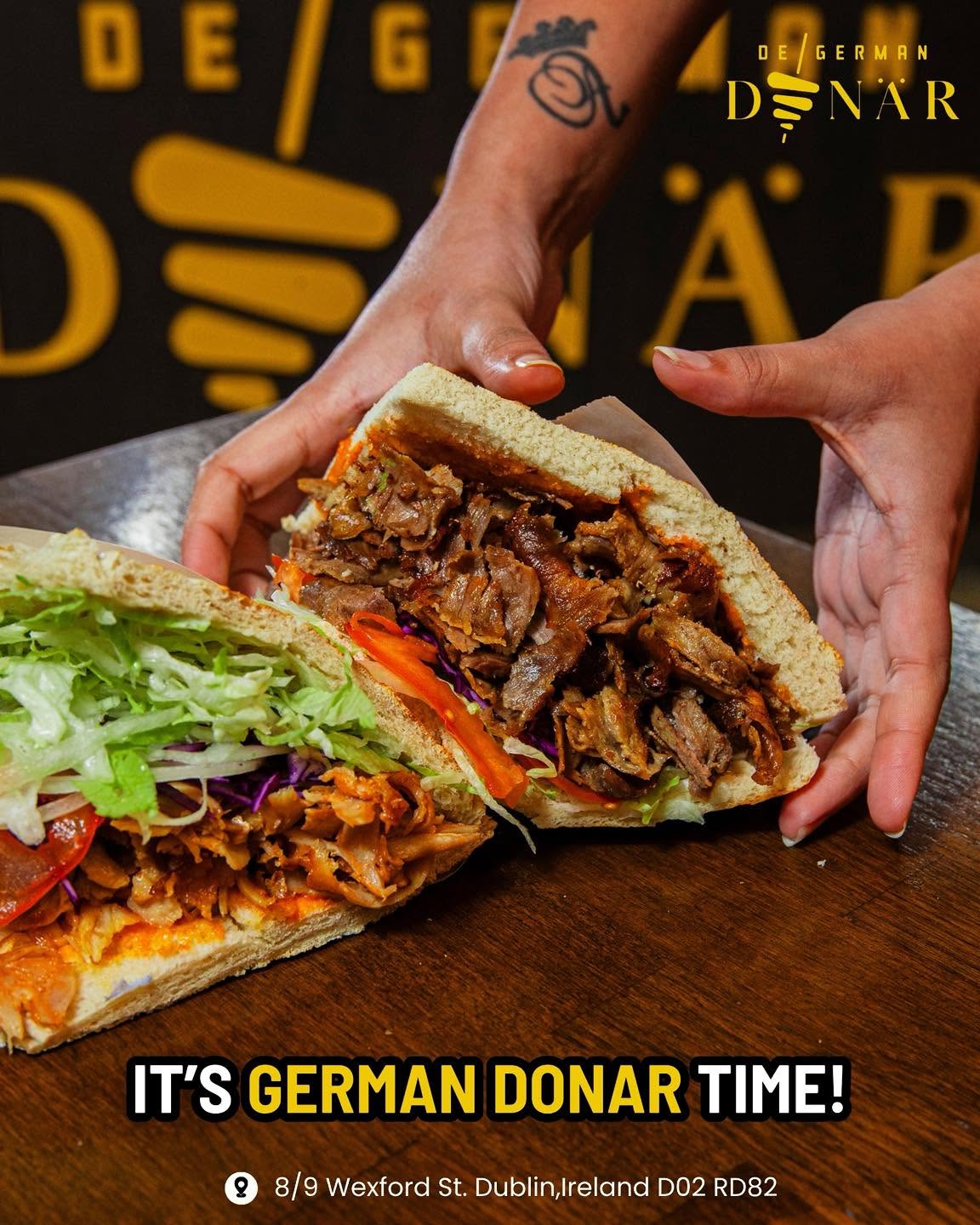 The German Dona Kebab shop Wexford street Dublin ireland wraps
